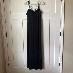 Vintage Laundry by Shelli Segal Black Strappy Dress 10